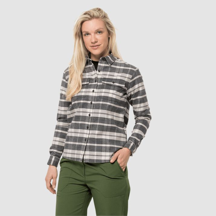 Camisa Manga Larga Jack Wolfskin Nature Time Mujer Rayas Mexico-2651849